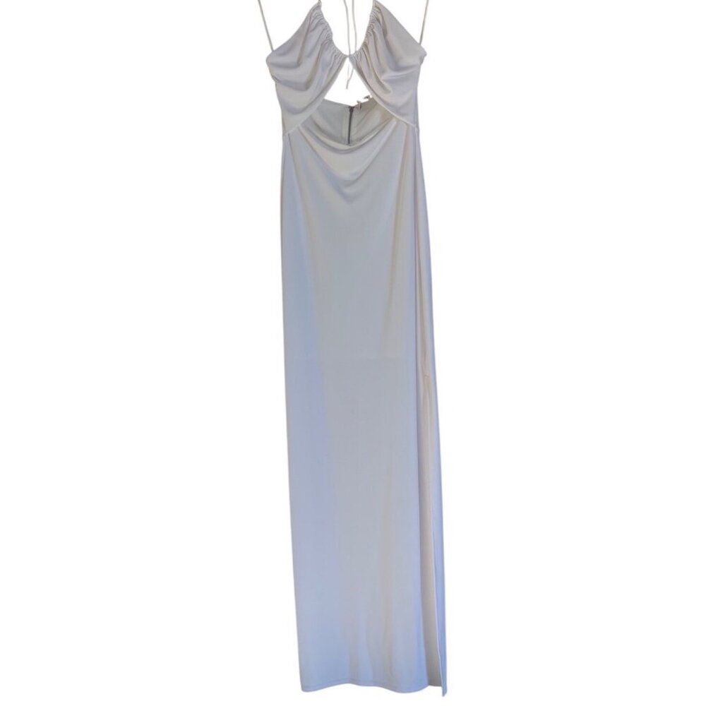 Alice + Olivia Valli Off-White Cut-Out Maxi Dress Size 6, Elegant & Rare - Picture 16 of 16
